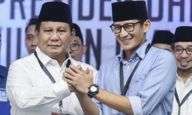 Capres-Cawapres Prabowo-Sandi. 