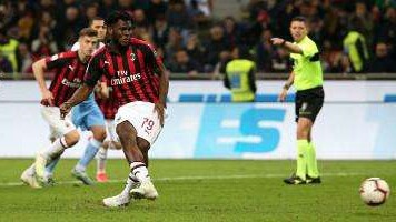 Franck Kessie jadi pahlawan kemenangan AC Milan saat menjamu Lazio/EPA