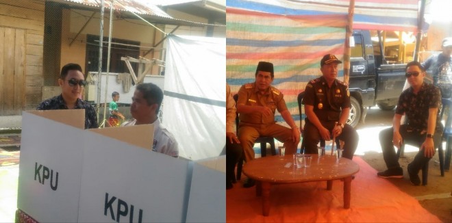 Ketua DPRD Fikar Azami Dampingi Wako AJB Pantau TPS.
