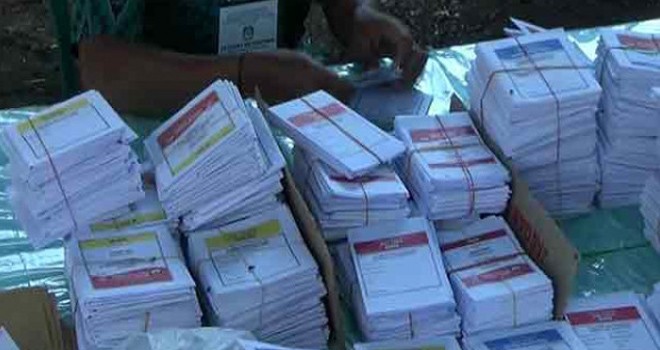 Surat suara Pemilu 2019. Foto : JPG