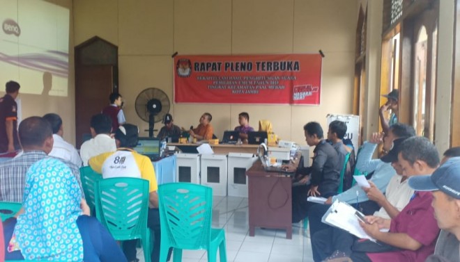 Rapat Pleno Rekapitulasi. Foto : Ist