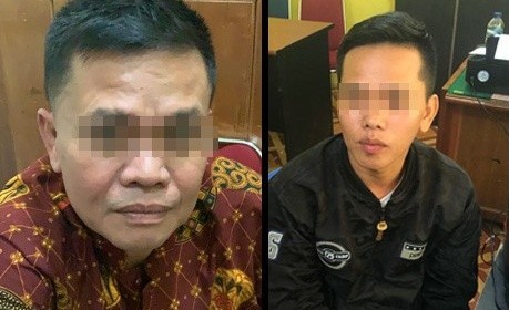 Dua pelaku yang diamankan, yakni Khairul Saleh alias Saleh (53) dan Robin Janet alias Robin (31). Foto : Ist