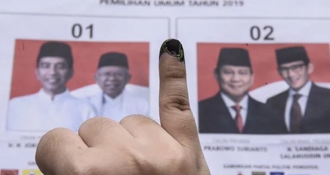 Surat suara pilpres. Foto : Net
