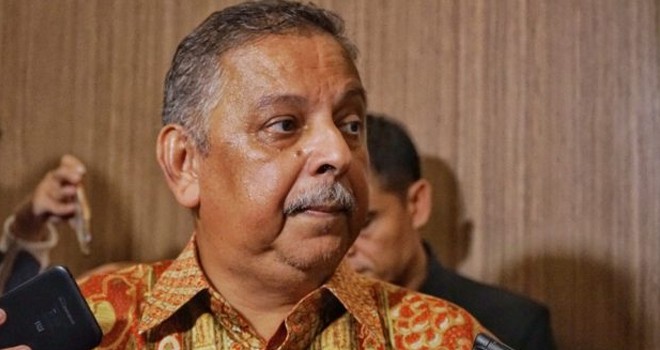 Dirut PT PLN Sofyan Basir dicopot dari jabatannya setelah menjadi tersangka dalam kasus dugaan korupsi PLTU Riau-1. Foto : Issak Ramdahni/JawaPos.com