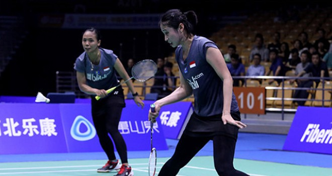Ganda putri Indonesia Della Destiara Haris / Rizki Amelia Pradipta. Foto : Badminton Indonesia