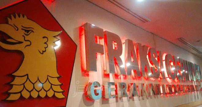 Lambang fraksi Partai Gerindra. Foto : JPG