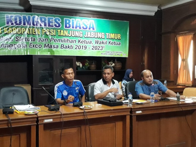 Robby Nahliyansyah Pimpin PSSI Tanjabtim. Foto : Maulana / Jambiupdate