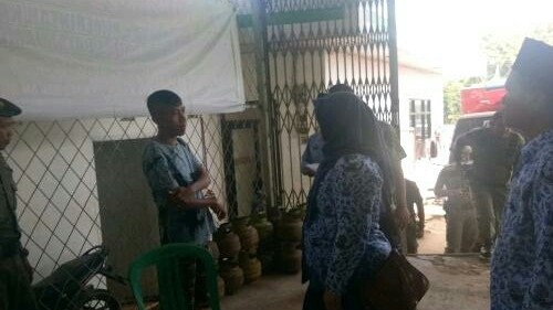 Salah satu Pangkalan LPG fiktif di Sarolangun. 