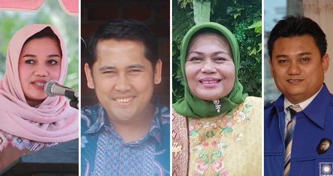 Ria Mayang Sari, M Syukur, Elviana dan Sum Indra. Foto : Kolase Jambiupdate