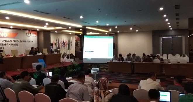 Perolehan Suara Kemuning Masih Ditampilkan di Pleno Rekapitulasi Tingkat Provinsi. 