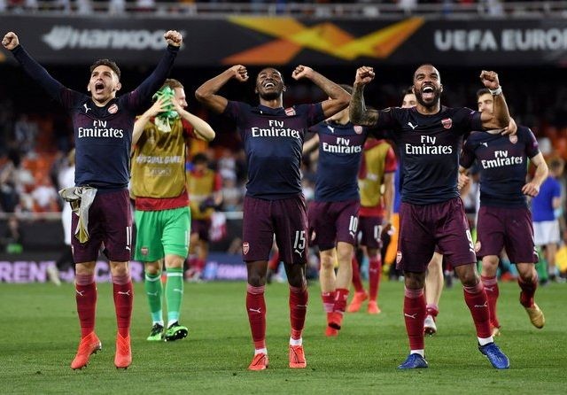 Arsenal melaju ke final setelah kembali menang atas Valencia di Mestalla, Jumat (10/5) dini hari WIB (Uefa.com)