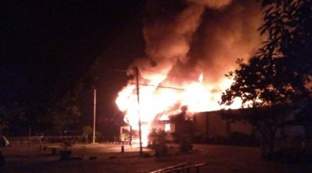 ILUSTRASI : Rutan Siak, Riau kebakaran. (Istimewa)