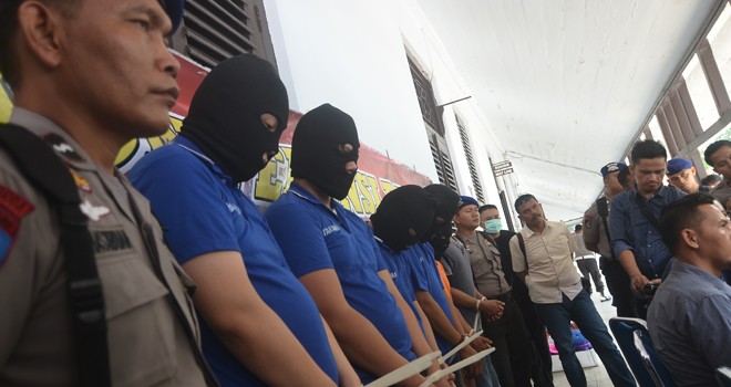 Tenaga Ahli Baby Lobster Asal Cina yang Ditangkap Polda Jambi. Foto  Ist