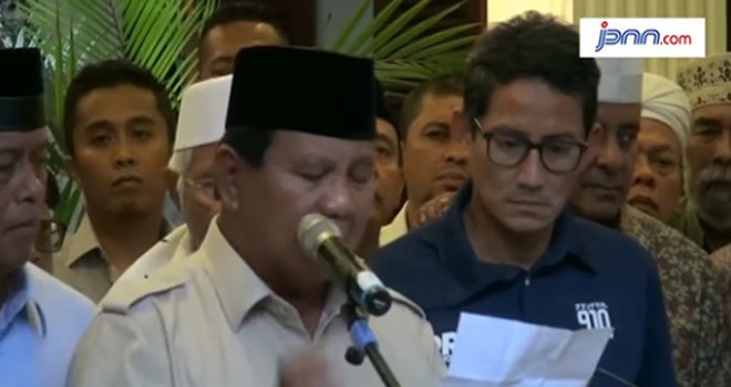 Prabowo Subianto - Sandiaga Uno. Foto : JPNN