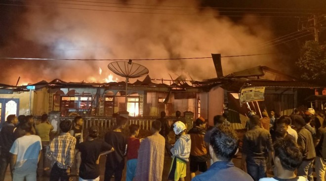 Kebakaran Hebat di Kumun.