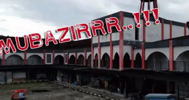 Pasar eks Mentara Teater. Foto : Rado / Radar Sampit