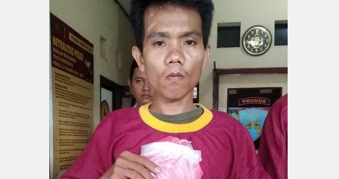 Benny Susilo Pelaku pencurian motor di kawasan Jelutung beberapa waktu lalu. Foto : Ist