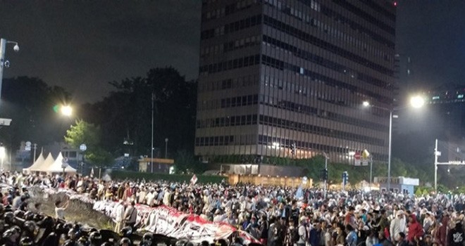 Suasana didepan Gedung Bawaslu RI. Foto : Fathan Sinaga / JPNN