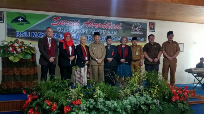 Bupati Kerinci, Adirozal, saat Paripurna  SNARS Edisi I Tahun 2018. 