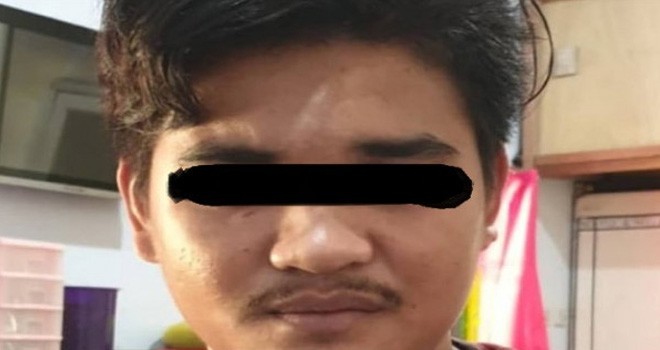 Pelaku begal payudara. Foto : JPNN