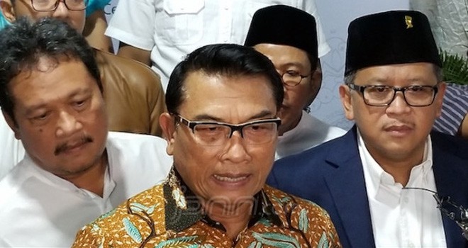 Ketua Harian Tim Kampanye Nasional (TKN) Jokowi - Ma ruf Amin, Moeldoko. Fathan Sinaga / JPNN 
