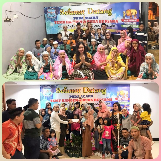 Alumni SMANDA Jambi Angkatan 2004 Santuni Anak Yatim.