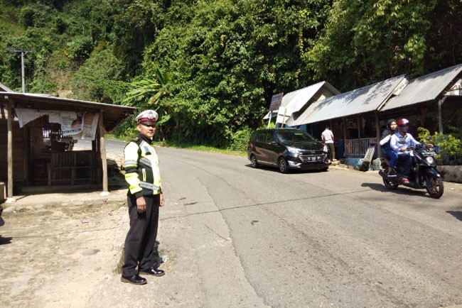 Arus balik di Kota Pagaralam masih terlihat sepi. Foto : Ist