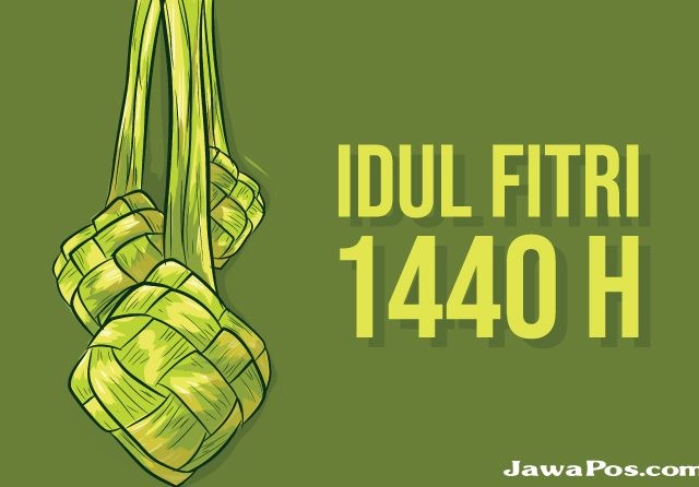 ILUSTRASI Idul Fitri 1440 Hijriah. (Kokoh Praba/ JawaPos.com)