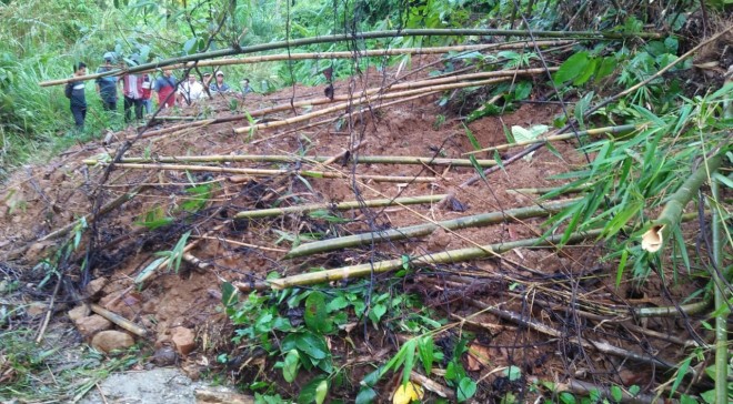 Longsor di Kecamatan Lembah Masurai.