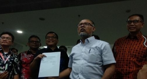 Tim Kuasa Hukum BPN Prabowo-Sandi dalam sengketa Pilpres 2019 yang telah diregistrasi, Selasa (11/6/2019). Foto : Aristo Setiawan / JPNN