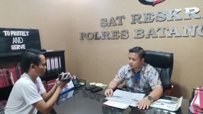 Kasat Reskrim Polres Batanghari AKP Dhadhag Anindito.S.IK/foto:reza/Batanghari. 