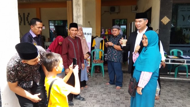 Walikota Jambi, Sy Fasha, menghadiri undangan acara Halal Bihalal yang digelar DPD PKS Kota Jambi, Minggu (16/6).