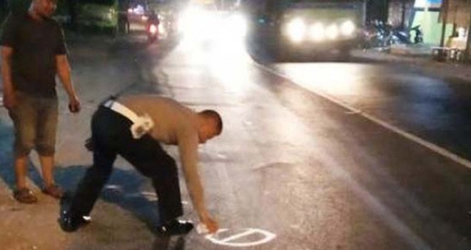 Lokasi kecelakaan. Foto : JPNN