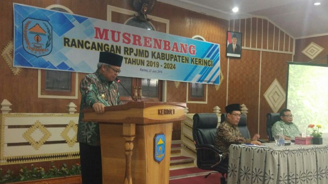 Wakil Bupati Kerinci, Ir. H Ami Taher, pada Kamis pagi (27/06). 
