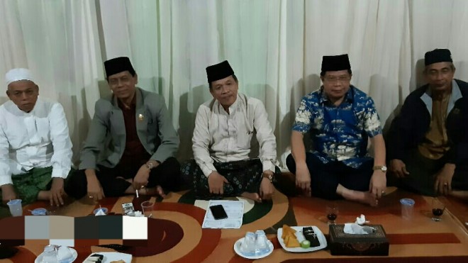 Penyampaian Dukungan saat hadir di acara Halal bilhalal Rumpun Adat Depati Setio. 