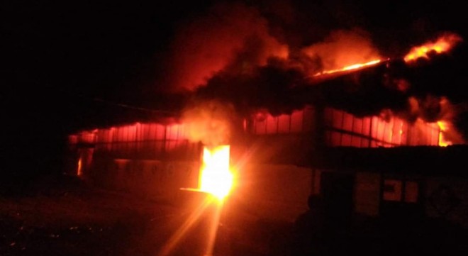 Gudang Umum PTPN Kayu Aro Terbakar. Foto :Gusnadi / Jambiupdate