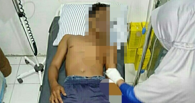 Perkelahian yang berujung penikaman pada jumat (21/6). Foto : Maulana / Jambiupdate