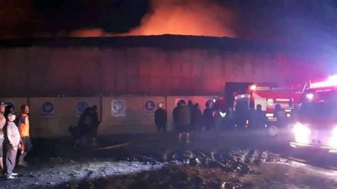 PTP Nusantara VI Unit Usaha Kayu Aro, yang terbakar kemarin. 