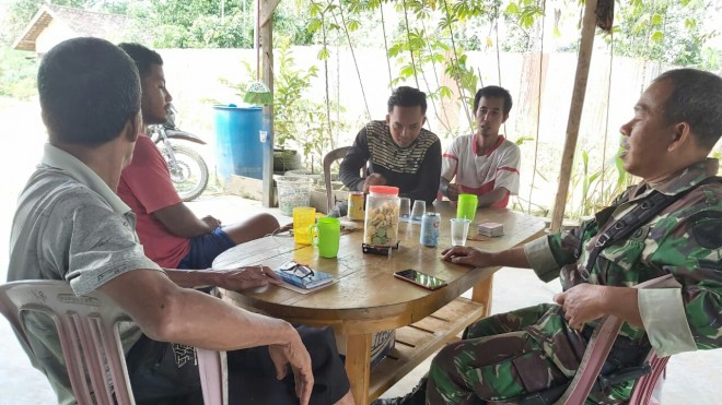 Sosialisasikan Kegiatan pra TMMD dan TMMD kepada warga RT 01 Simpang Jambi. 