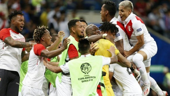 Pemain timnas Peru di Copa America/Via Latestly. 