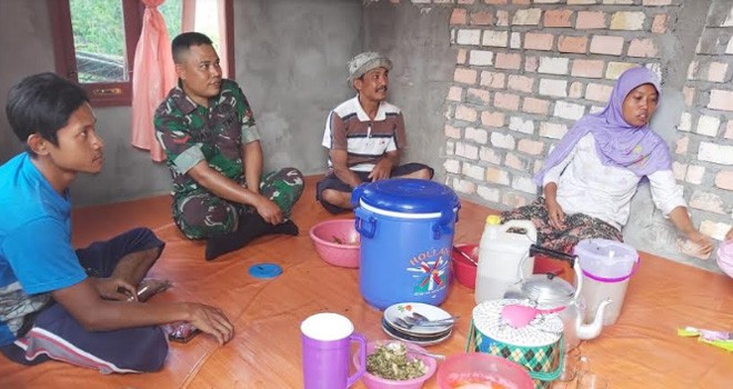 Kopda Sisri Hadi Sosialisasi Soal Kegiatan TMMD.