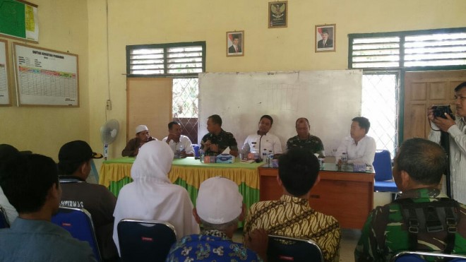 Program Tentara Manunggal Membangun Desa (TMMD) Kodim 0415/Batanghari Korem 042/Gapu tahun 2019 terpusat di Desa Ladang Peris. 