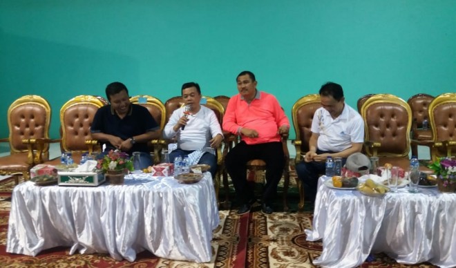 Bupati Mashuri bersama Enam kepala daerah hadir pada acara pertandingan eksebisihi di Kabupaten Bungo, Sabtu (13/7). 