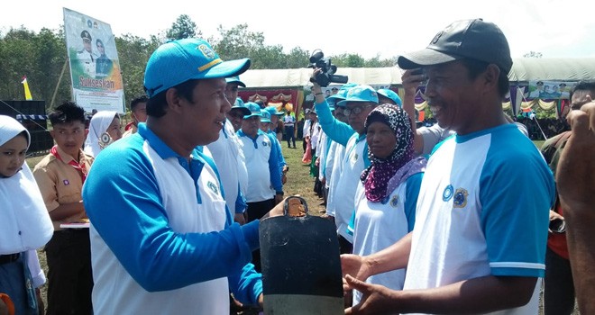 Bupati Romi Buka Pencanangan BBGRM, HKG PKK dan HARGANAS 2019.