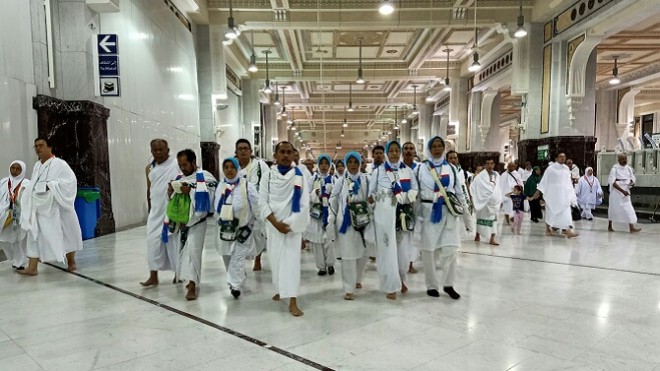 Hari ke-12 operasional haji 2019, Makkah. (Foto: Hilmi Setiawan/Jawa Pos). 