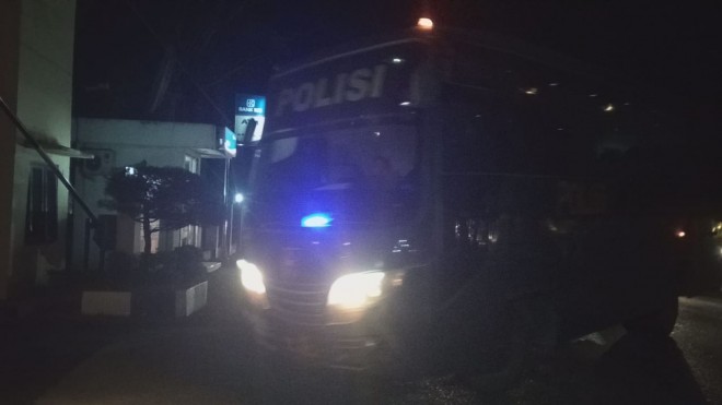 45 anggota SMB digiring Ke Mako Brimob.