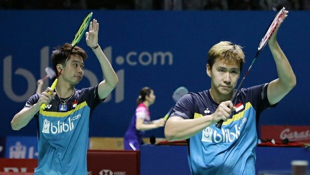 Kevin Sanjaya Sukomuljo/Marcus Fernaldi Gideon / Badminton Indonesia