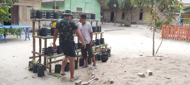 Saefudin Merasa Tidak Kesepian Sejak Adanya Satgas TMMD.