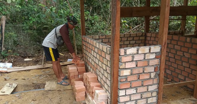 Pembangunan Rumah Sriyono Terus Dikebut.