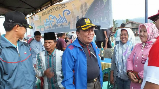 Pusri saat turun bersosialisasi di tengah masyarakat. 